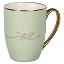 Be Still Soft Green and Gold