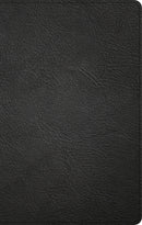 KJV Thinline Reference Bible-Black Genuine Leather Indexed