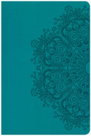 CSB Large Print Personal Size Reference Bible-Teal LeatherTouch Indexed