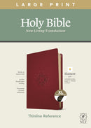 NLT Large Print Thinline Reference Bible/Filament Enabled Edition-Berry LeatherLike Indexed