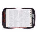 Paars met Hart Badge Luxleather