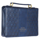 Ik ken de plannen Marineblauw patroon Luxleather