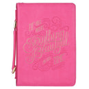 Alles Mooi Roze luxe leer