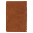 Be Strong Toffee Brown Faux Leather Zip