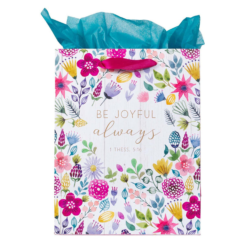 Cadeautas MD Veelkleurig Wees altijd vrolijk 1 Thess. 5:16