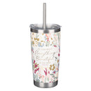 Everything Beautiful Ecc. 3:11 Tumbler w/straw SS Floral