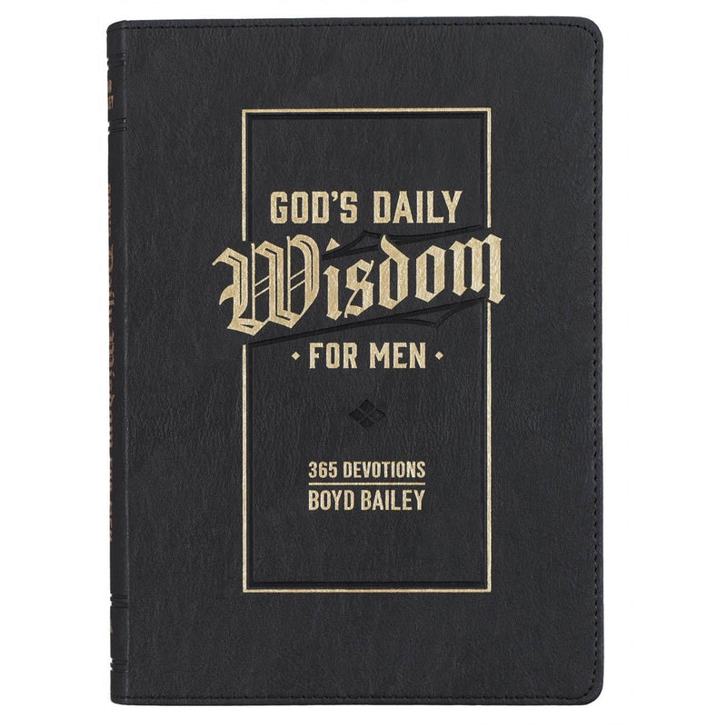 Devotional God's Daily Wisdom for Men Faux Leather