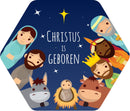 Christus is geboren. Kerst Honingraatbord Groot
