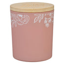 Pink Strength & Dignity Prov. 31:25 Glass Candle w/Bamboo Lid