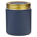 Strong & Courageous Josh. 1:9 Glass Candle w/Screw Top Lid Navy