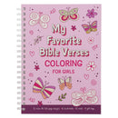 Coloring Book Spiral Favorite Bible Verses for Girls