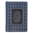 Plans Jer. 29:11 Journal Classic Zip Blue Grad