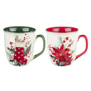 Mug Set 2pc Christmas Time Berries