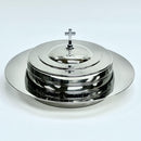 Small group Communion tray 10 holes silver