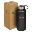 Man of God Water Bottle SS Black