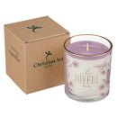 Be Joyful 1 Thess. 5:16 Glass Candle
