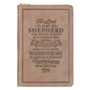 The Lord Is My Shepherd Ps. 23:1-3 Journal Slimline Zip Tan