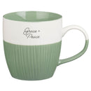 Mug Set 4pc Blue, Taupe, Yellow and Green