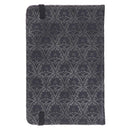 I Know the Plans Notebook with Elastic Closure Faux Black and Grey