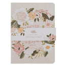 Good Gift and Rejoice Notebook Set Medium 2pc Cream Green Floral