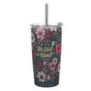 Be Still & Know Ps. 46:10 Tumbler SS Teal Floral