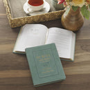 Be Still and Know Faux Leather Teal Devotional