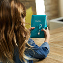 NKJV Eenvoudig Charmante Bijbel met Lint Sluiting - Blauwgroen Leerzacht Hardcover