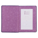 KJV Bible Compact Faux Leather, Purple