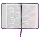 KJV Bible Compact Faux Leather, Purple