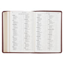 KJV Bible Compact Faux Leather, Saddle Tan