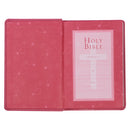 KJV Bible Compact Faux Leather, Pink