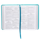 KJV Bible Compact Faux Leather, Turquoise