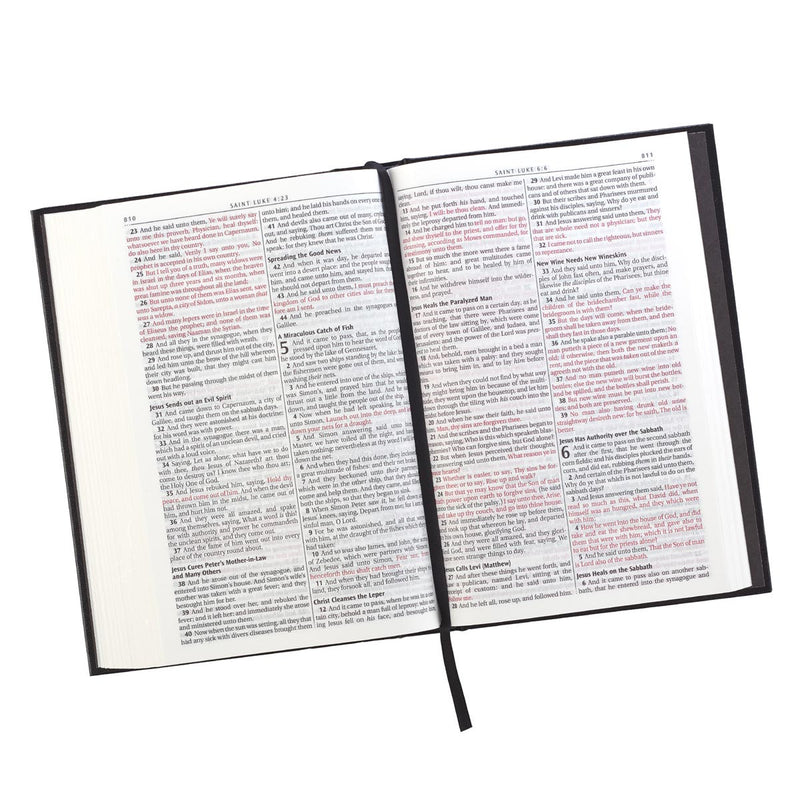 KJV Bible Pew Worship LP Hardcover,  Black