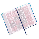 KJV Bible Giant Print Standard-size Faux Leather, Aqua/Blue