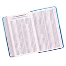 KJV Bible Giant Print Standard-size Faux Leather, Aqua/Blue