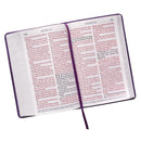 KJV Bible Giant Print Standard-size Faux Leather, Purple Two-tone