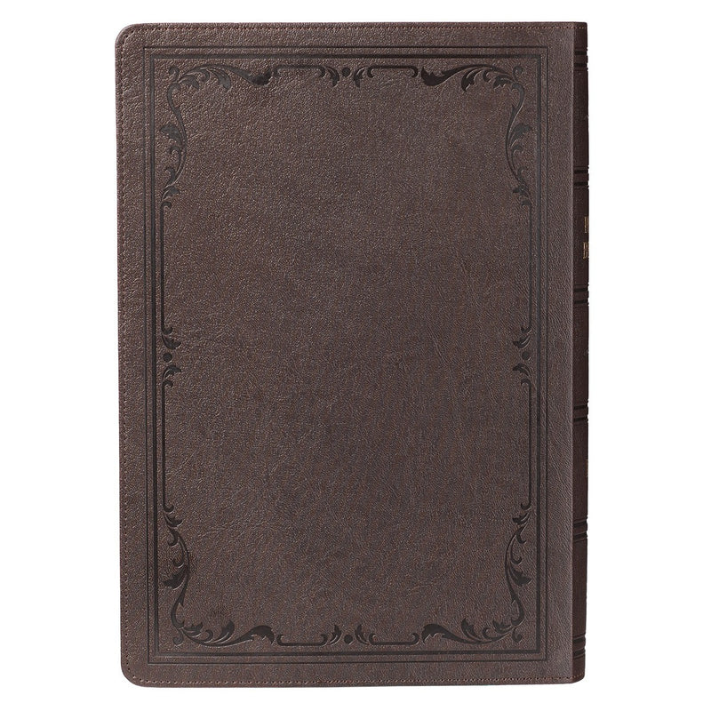 KJV Bible Super Giant Print Faux Leather, Dark Brown