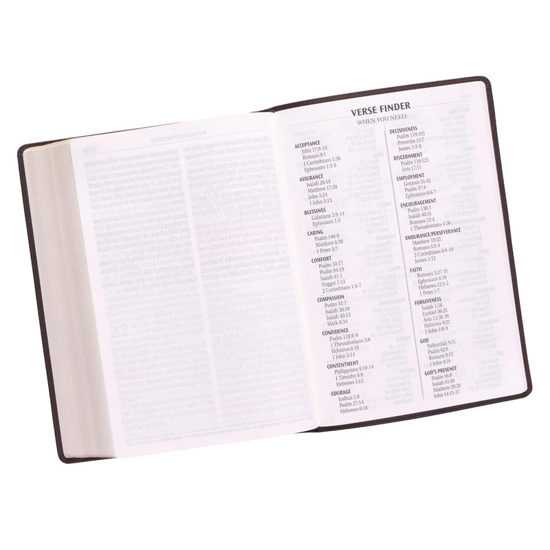 KJV Bible Super Giant Print Faux Leather, Dark Brown