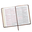 KJV Bible Thinline LP Faux Leather, Brown Two-tone