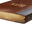 KJV Bible Thinline LP Faux Leather, Brown Two-tone