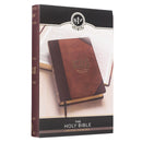 KJV Bible Thinline LP Faux Leather, Brown Two-tone