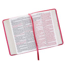 KJV Bible Compact LP Faux Leather, Pink