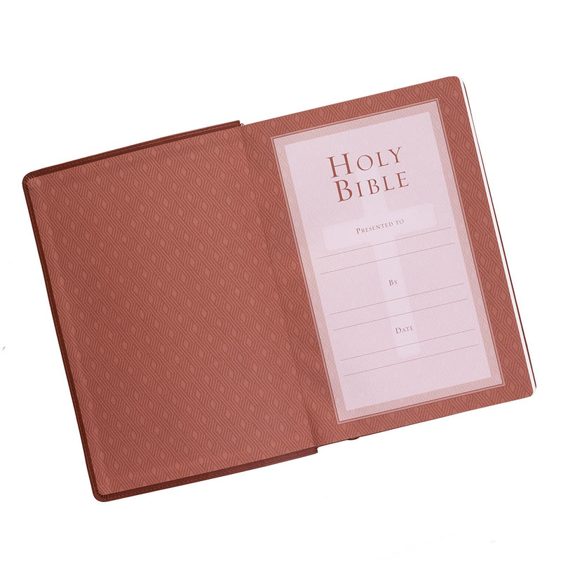 KJV Bible Super Giant Print Faux Leather, Saddle Tan