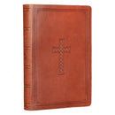 KJV Bible Super Giant Print Faux Leather, Saddle Tan