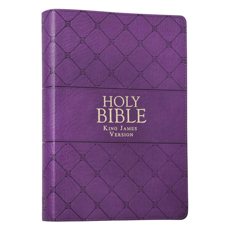 KJV Bible Super Giant Print Faux Leather, Purple