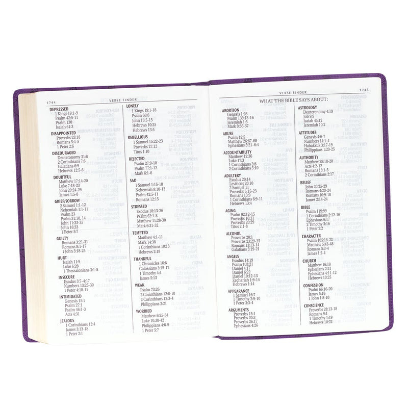 KJV Bible Super Giant Print Faux Leather, Purple