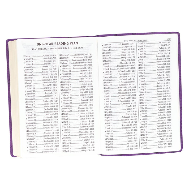 KJV Bible Super Giant Print Faux Leather, Purple