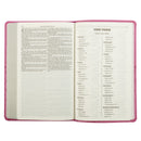 KJV Bible Gift Edition Faux Leather Pink