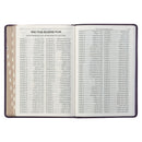 KJV Bible Thinline LP Faux Leather, Purple Floral