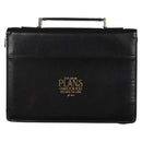 Hoop en een toekomst Jer. 29:11 Bijbelcover Mode Zwart Bloemen.